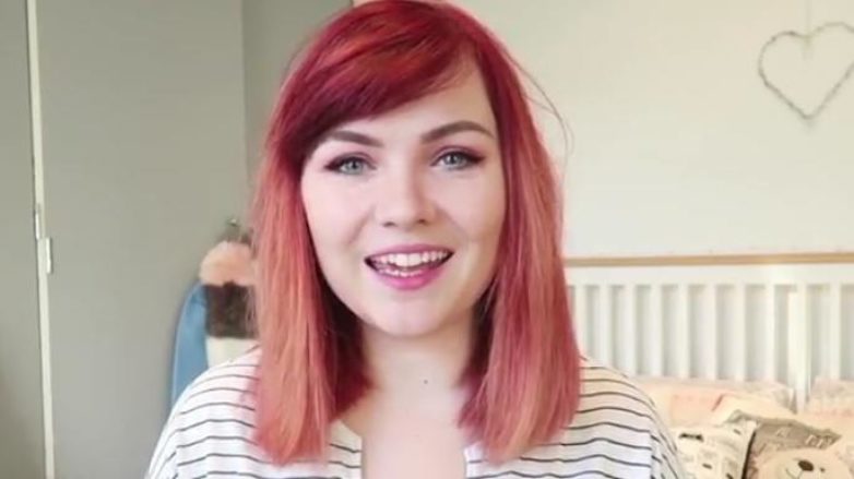 coloured hair red pink ombre ends
