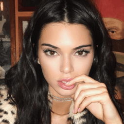 kendall jenner with wavy mid length hair instagram